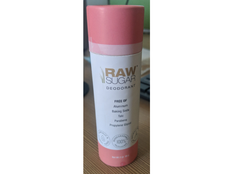 Raw Sugar Deodorant, Beach Rose + Aloe, 2 oz/56 g
