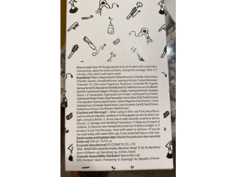 Elizavecca Cer-100 Collagen Coating Hair Muscle Treatment Rinse, 16.9 fl oz/500 mL