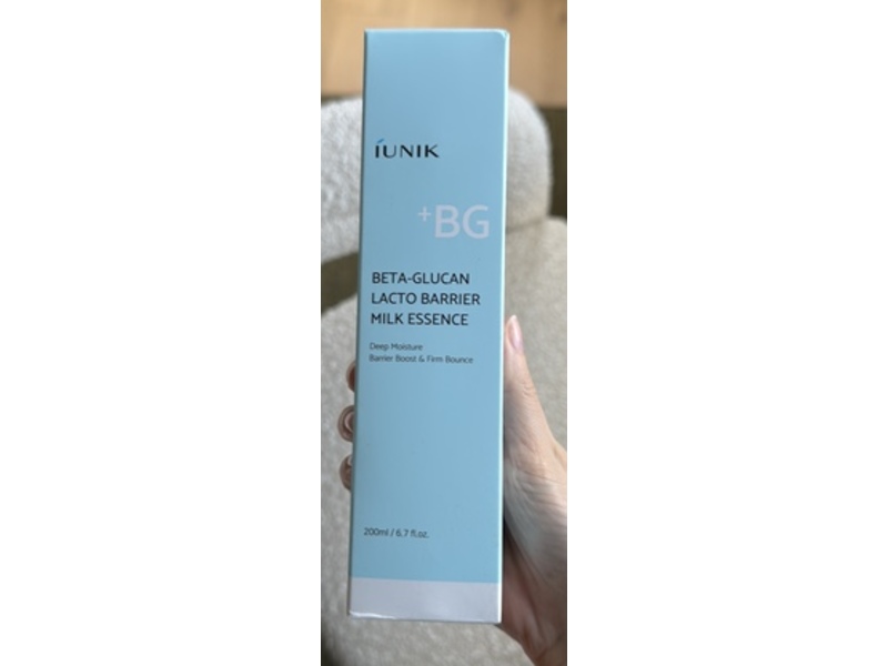 Iunik Beta Glucan Lacto Barrier Milk Essence Deep Moisture, 6.7 fl oz/200 mL