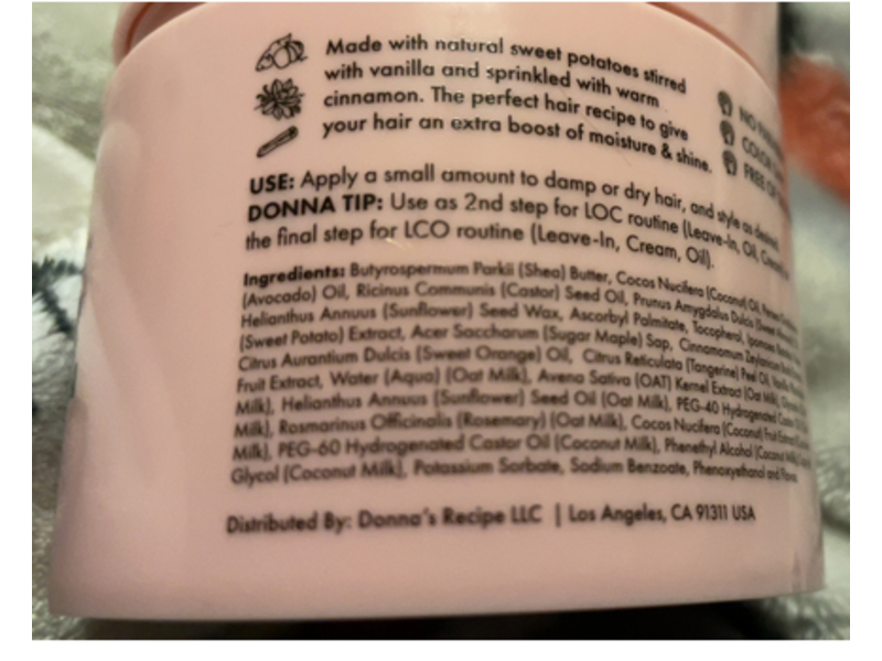 Donna's Recipe By Tabitha Brown Extra Creamy Hair & Scalp Oil, Sweet Potato Pie, 6 fl oz/177 mL
