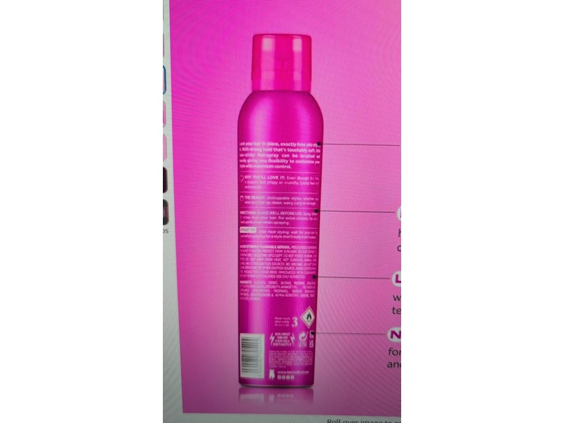 Lee Stafford London Hold Tight Hairspray, Strong Hold, 6.1 oz/250 mL