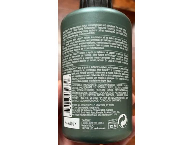 Redken Invigorating Shampoo, Mint Clean, 10 fl oz/300 mL