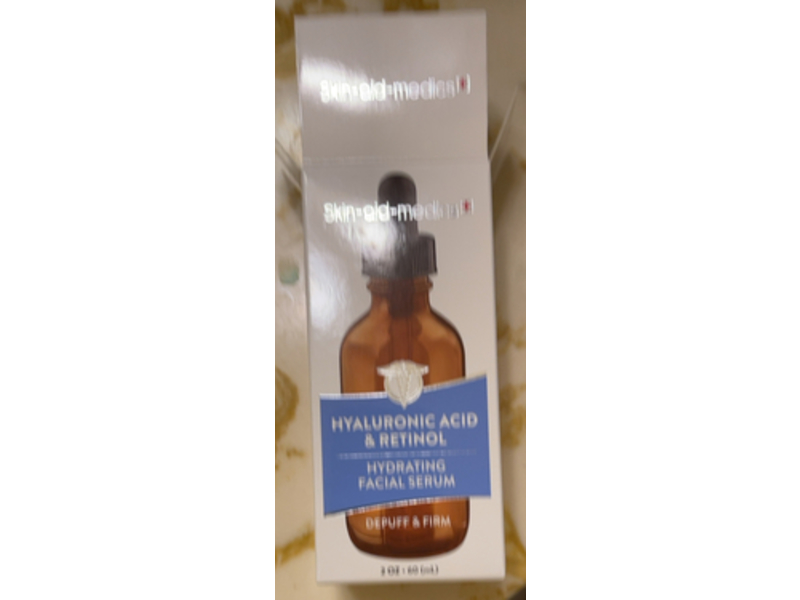Skin-Aid-Medics Hydrating Facial Serum, Hyaluronic Acid & Retinol, 2 oz/60 mL