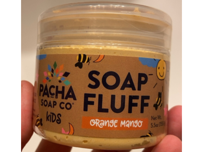 Pacha Soap Co Kids Fluff Soap, Orange Mango, 5.5 oz/155.9 g