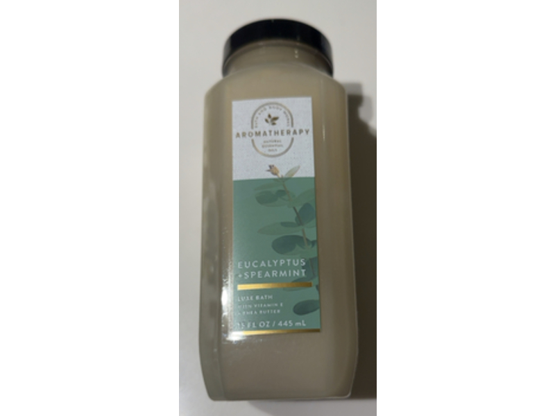 Bath & Body Works Luxe Bath, Eucalyptus + Spearmint, 15 fl oz/445 mL