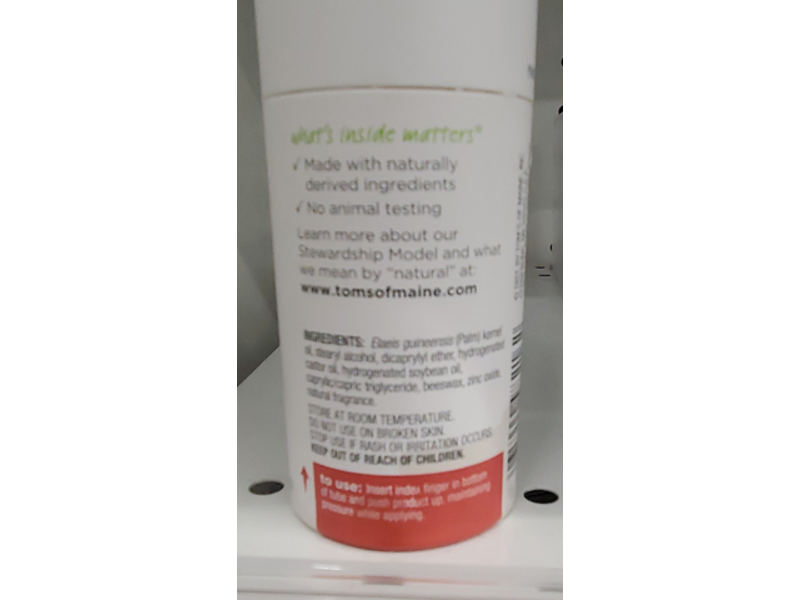 Tom's of Maine Natural Strength 48 H Deodorant, Fresh Powder, 2 oz/56 g