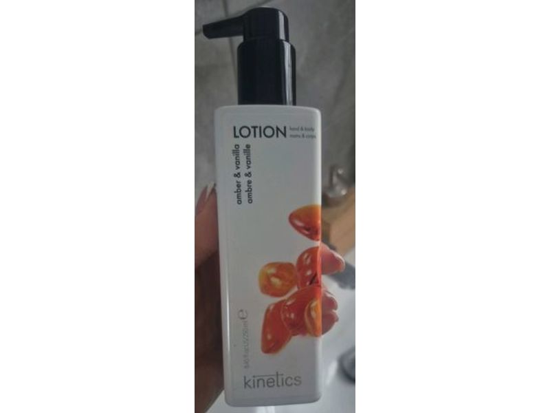 Kinetics Lotion, Amber & Vanilla, 8.45 fl oz/250 mL