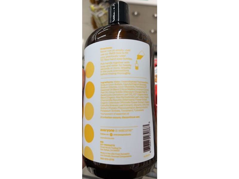 Everyone Hand Soap Refill Size, Meyer Lemon + Mandarin, 32 fl oz/946 mL