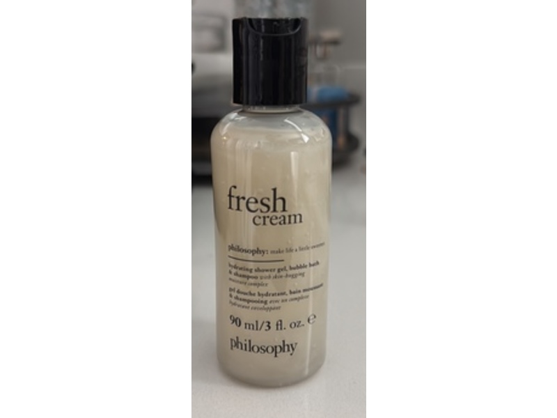 Philosophy Fresh Cream Hydrating Shower Gel & Bubble Bath, 3 fl oz/90 mL