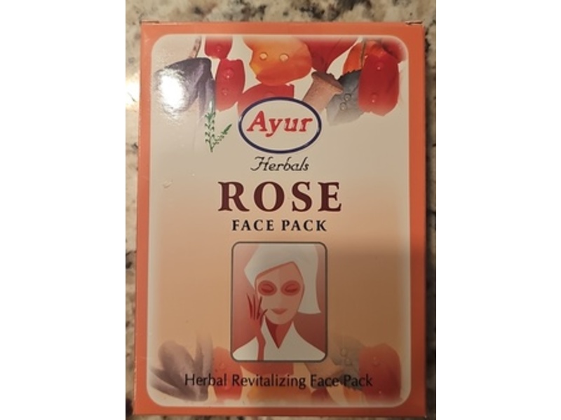Ayur Herbals Herbal Revitalizing Face Pack, Rose, 100g, 1 Pack