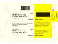 Hydrocortisone Cream USP 2.5%, 30 g, Fougera (RX) - thumbnail 1