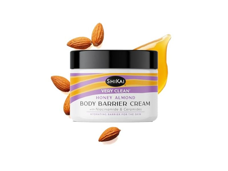 ShiKai Very Clean Body Barrier Cream, Honey Almond, Niacinamide & Ceramides,