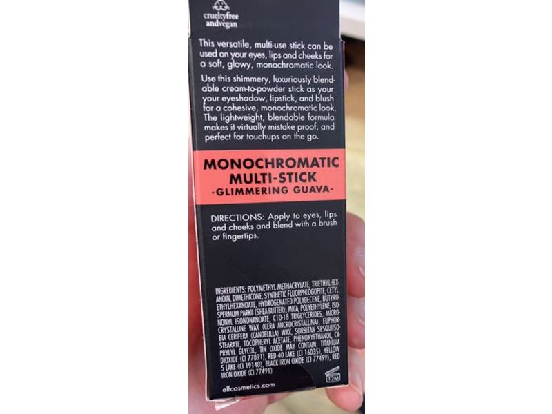 e.l.f Monochromatic Multi-Stick, Glimmering Guava, 0.155 oz/4.4 g