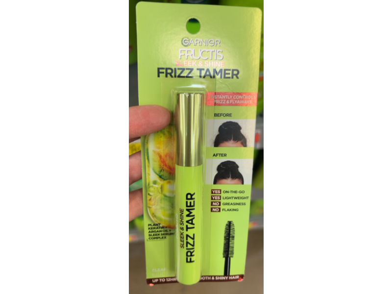 Garnier Fructis Sleek & Shine Frizz Tamer, Clear, 0.27 fl oz / 8 mL