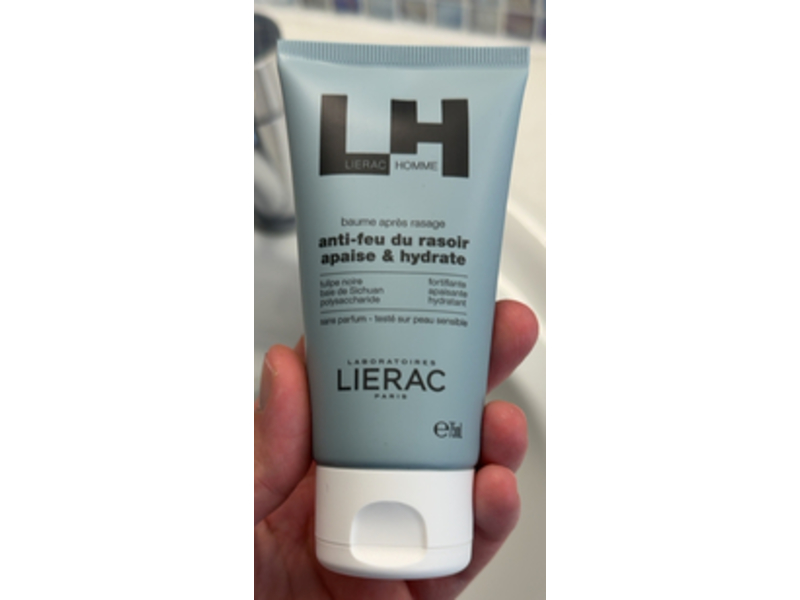 Lierac Paris Apaise & Hydrate Homme After-Shaving Balm, 2.53 fl oz/75 mL