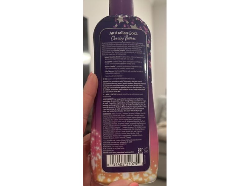 Australian Gold Accelerator Plus Bronzer Lotion, Cheeky Brown Formula, 8.5 fl oz/250 mL