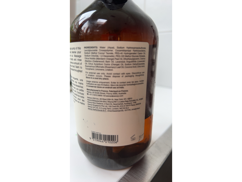 Aesop Resurrection Aromatique Hand Wash, 17.99 oz/500 mL