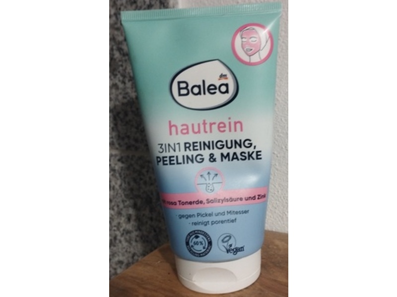 Balea 3 In 1 Facial Cleanser, Scrub & Mask, 150 mL