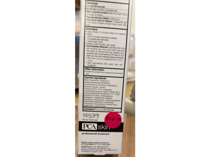 PCA Skin Daily Use Sunscreen, SPF 45, 6.5 l oz/192 mL