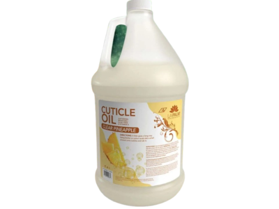 La Palm Cuticle Oil, Clear Pineapple, 1 Gallon