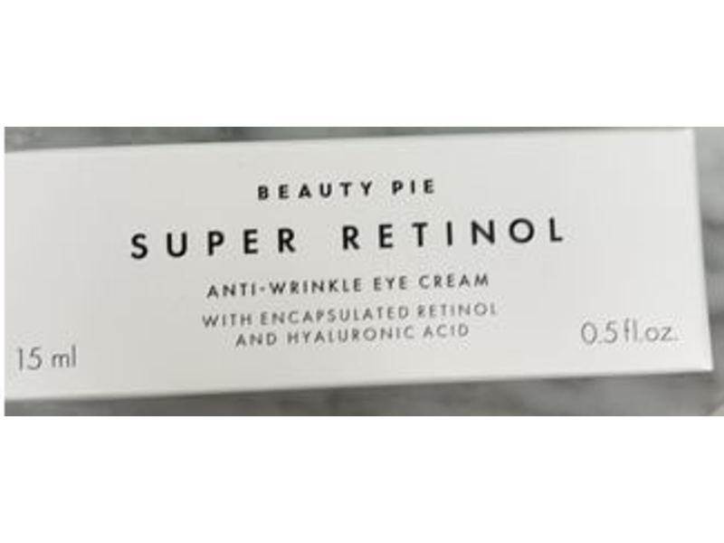Beauty Pie Super Retinol Anti Wrinkle Eye Cream, Encapsulated Retinol, Hyaluronic Acid, 0.5 fl oz/15 mL