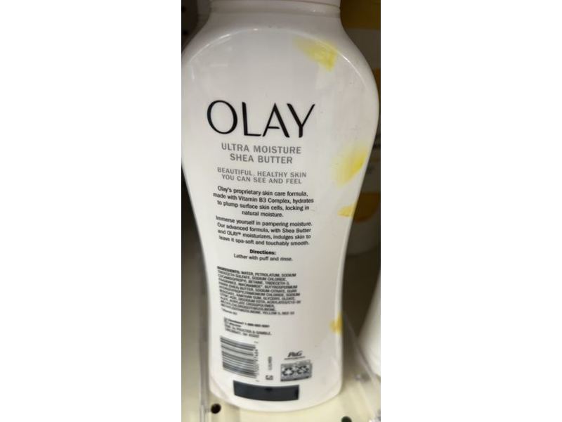 Olay Ultra Moisture Body Wash, Shea Butter, 22 fl oz/650 mL