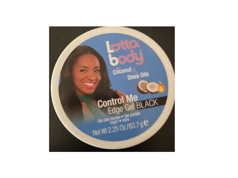 Lottabody Control Me Edge Gel Black, Coconut & Shea Oils, 2.25 oz/63.7 g