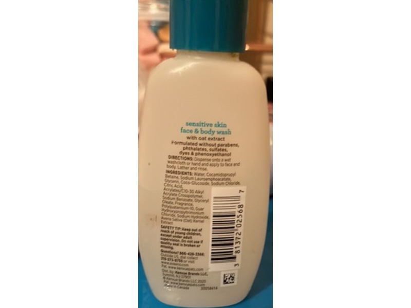 Aveeno Kids Face & Body Wash, Oat Extract, 2 fl oz/59 mL