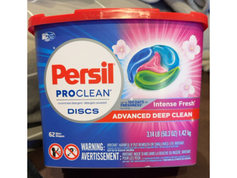 Persil Advanced Deep Clean Discs, Intense Fresh, 50.3 oz/1.42 kg, 62 Count