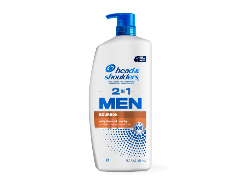 Head & Shoulders Men 2 In 1 Dandruff Shampoo + Conditioner, Bourbon, 28.2 fl oz/835 mL