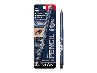 Revlon ColorStay Eyeliner Pencil, 213 Navy, 0.01 oz/0.28 g