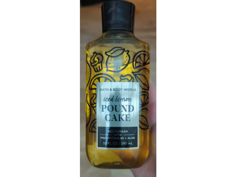 Bath & Body Works Iced Lemon Pound Cake Body Wash With Pro-Vitamin B5 + Aloe, 10 fl oz/295 mL