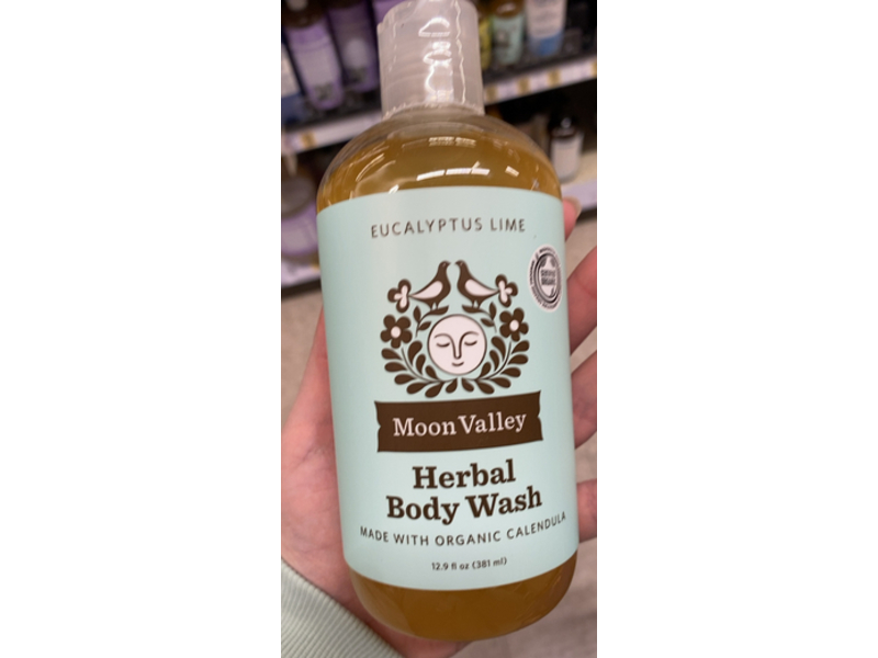 Moon Valley Herbal Body Wash, Eucalyptus Lime, 12.9 fl oz/381 mL, Pack of 2