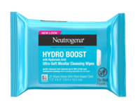 Neutrogena Hydro Boost Make-Up Removing Cleansing Wipes, Hyaluronic Acid, 25 Count - thumbnail 1