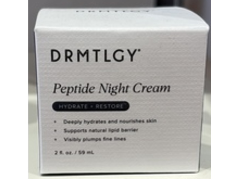 DRMTLGY Hydrate + Restore Peptide Night Cream, 2 fl oz/59 mL
