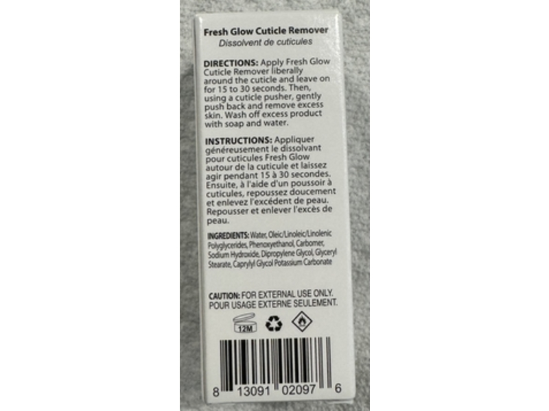 Londontown Kur Fresh Glow Cuticle Remover, 0.4 fl oz/12 mL