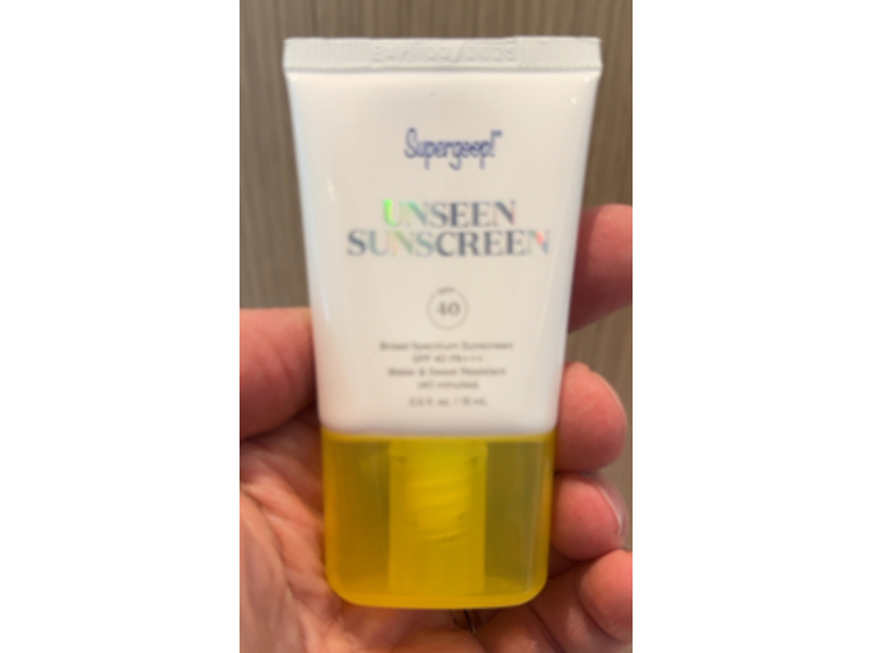 Supergoop! Unseen Broad Spectrum Sunscreen, SPF 40 PA+++, 0.5 fl oz/15 mL