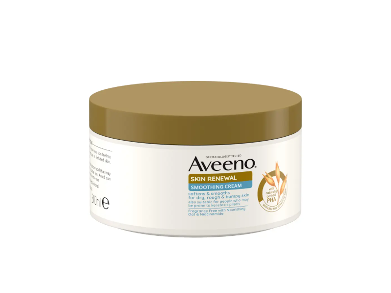 Aveeno Skin Renewal Smoothing Cream, Fragrance Free, 300 mL
