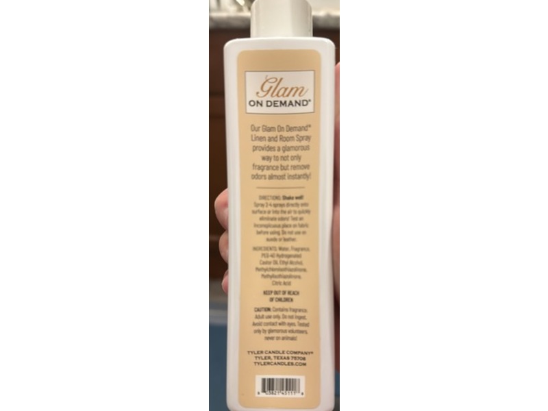 Tyler Candle Company Glam On Demand Linen & Room Spray, 227 g