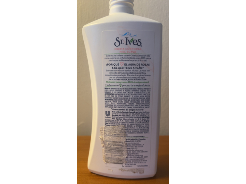 St.Ives Soft Skin Body Cream, Rose Water & Argan Oil, 532 mL