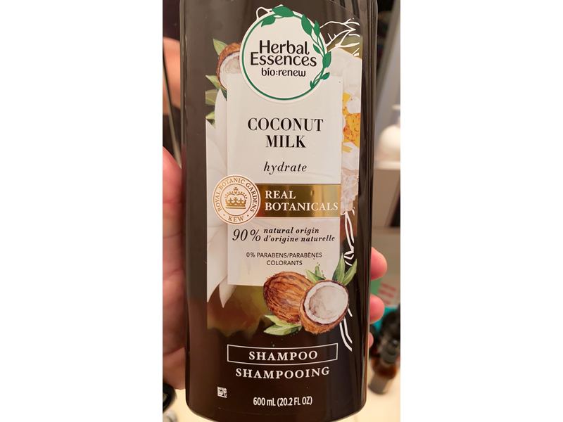Herbal Essences Bio:renew Coconut Milk Shampoo, Hydrate, 20.2 fl oz/600 mL, Pack Of 4