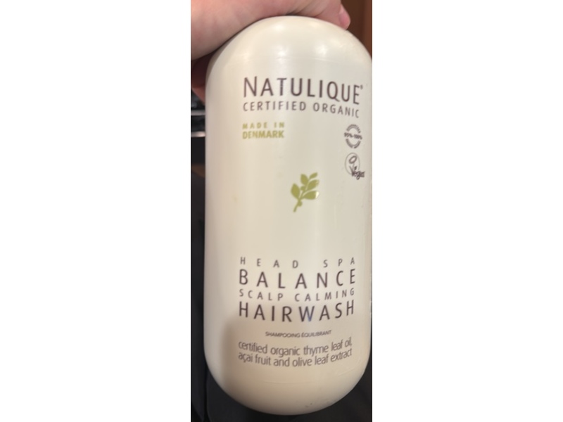 Natulique Head Spa Balance Scalp Calming Hair Wash, Thyme Leaf Oil, Aci Fruit & Olive Leaf Extract, 33.8 fl oz/1000 mL