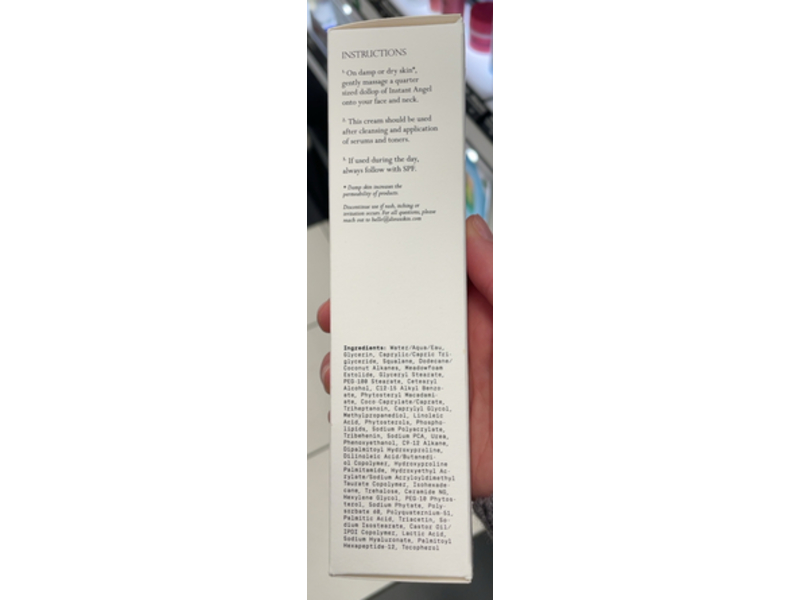 Dieux Skin Instant Angel Lipid Rich Facial Moisturizer, 3.38 fl oz/100 mL