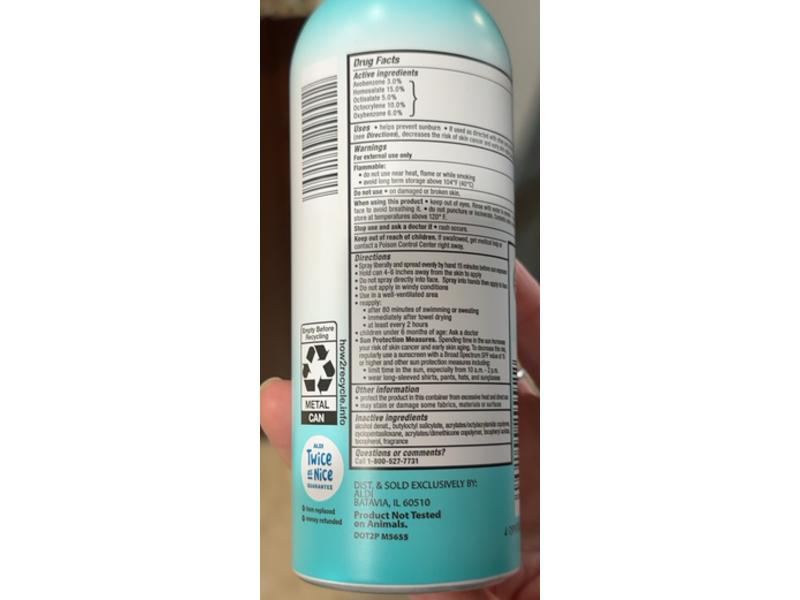 Lacura Ultra Light Body Sunscreen Spray, SPF 100, 5.0 oz/142 g