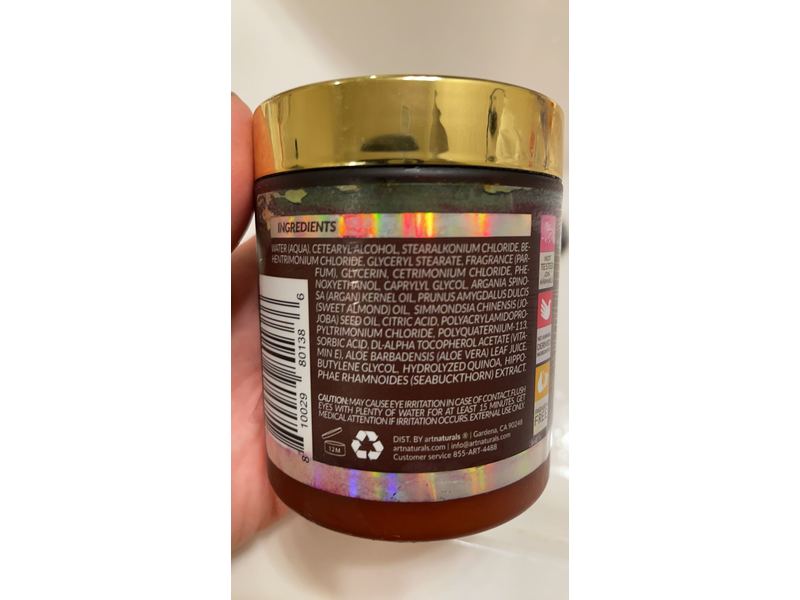 Artnaturals Hair Mask, Argan Oil, 8 oz/226 g