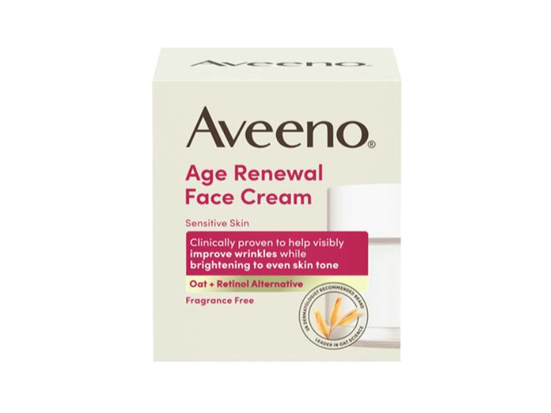 Aveeno Age Renewal Face Cream, Oat + Retinol Alternative, 50 mL
