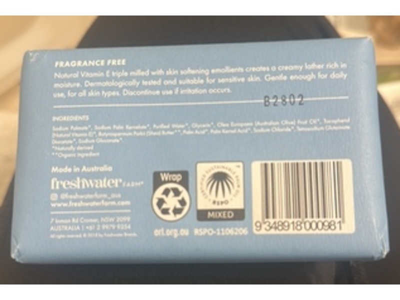 Fresh Water Farm Castile Bar, 7 oz/200 g