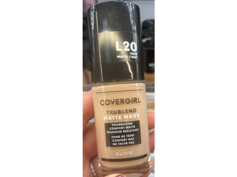 Covergirl Trublend Matte Made Liquid Foundation, L20 Light Ivory, 1 fl oz/30 mL