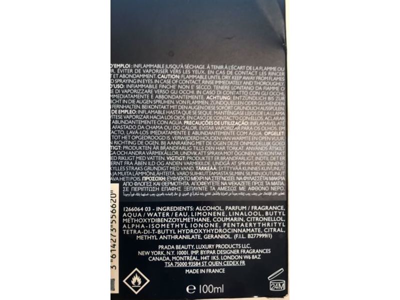 Prada Luna Rossa Ocean Eau De Toilette, 3.3 fl oz/100 mL