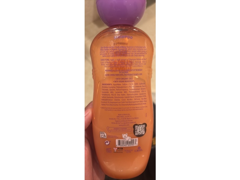 Ricitos De Oro Curls & Waves Shampoo, Shea Butter & Coconut Oil, 16.9 fl oz